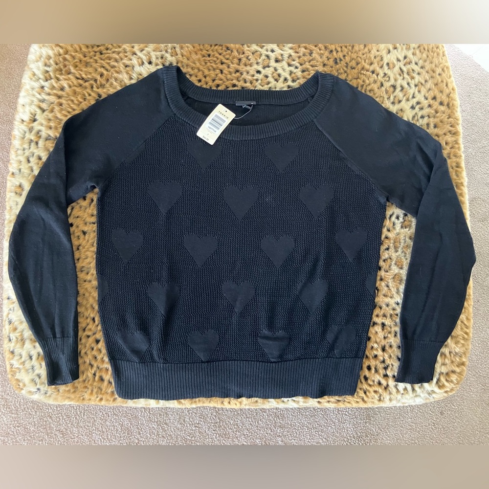Torrid black heart sweater